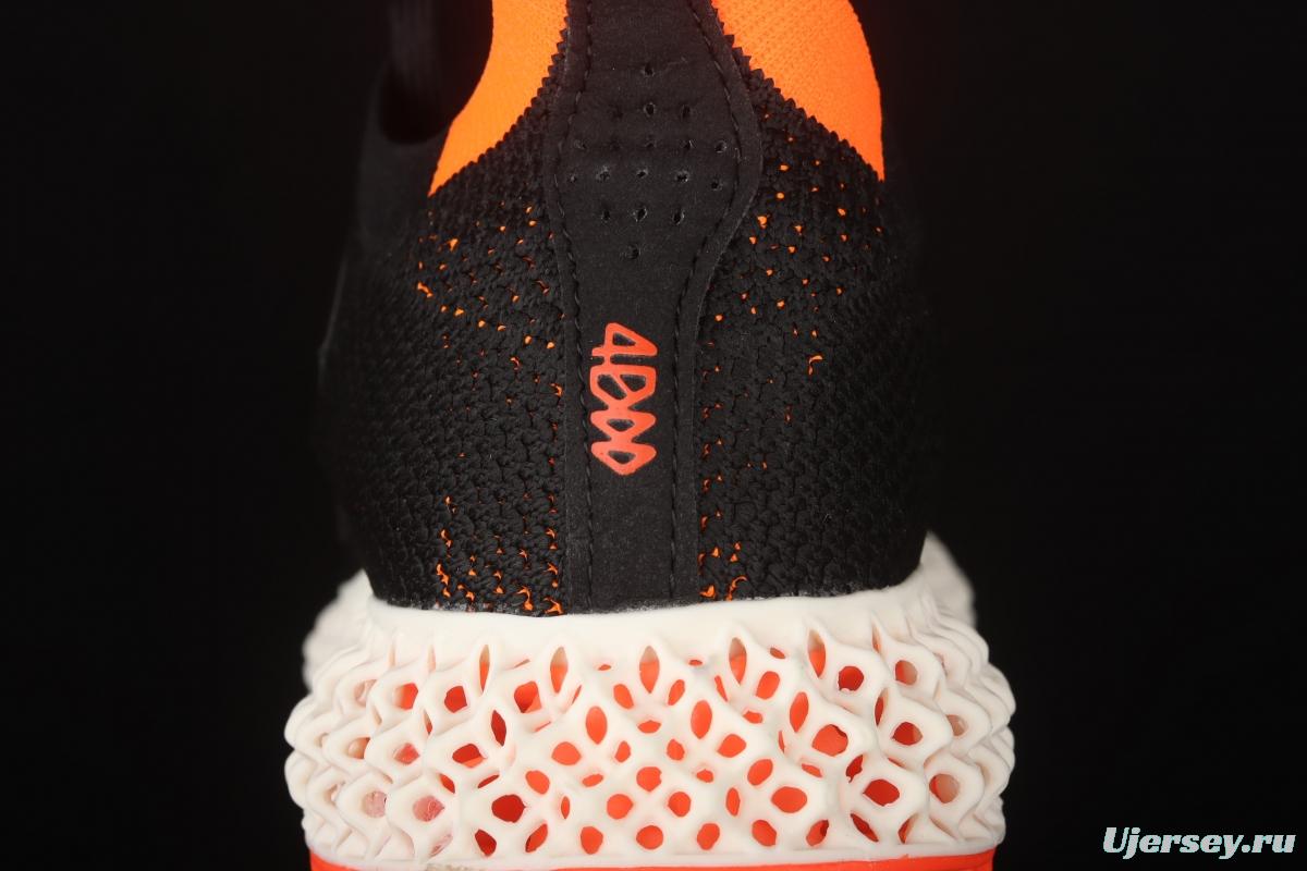 Adidas 4D FWD FY3963 black solar red 4D printed running shoes