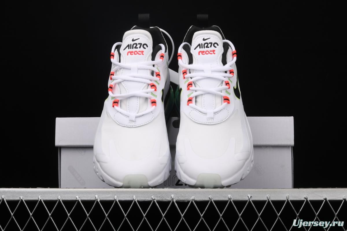 NIKE Air Max 270React new high-frequency mesh function half-palm air cushion cushioning running cloth shoes CZ6685-100