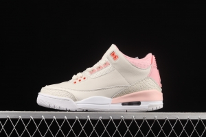 Air Jordan 3 Rust PiNIKE AJ3 Joe 3 White Pink CK9246-116