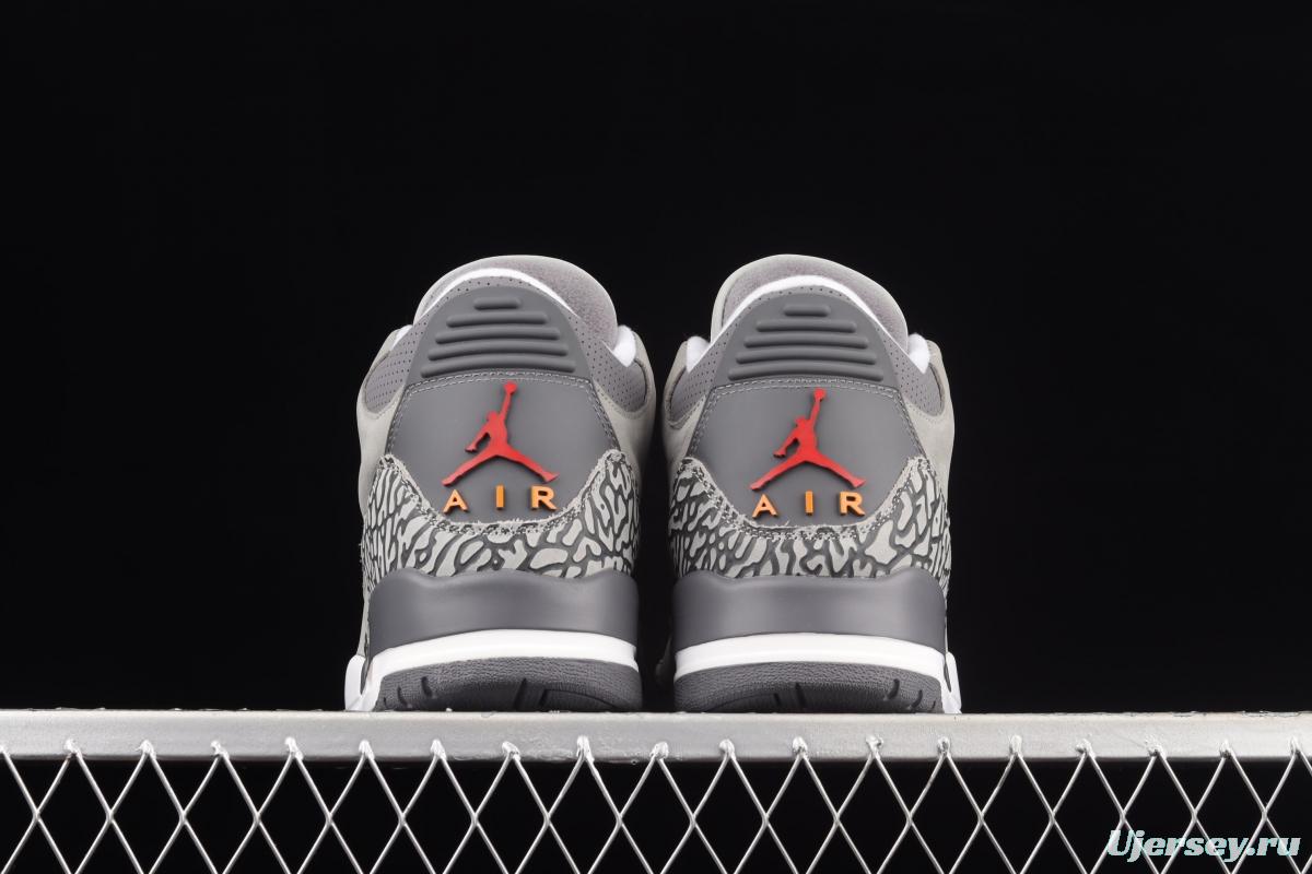 Air Jordan 3 Retro Cool Grey AJ3 Joe 3 cool gray basketball shoes CT8532-012