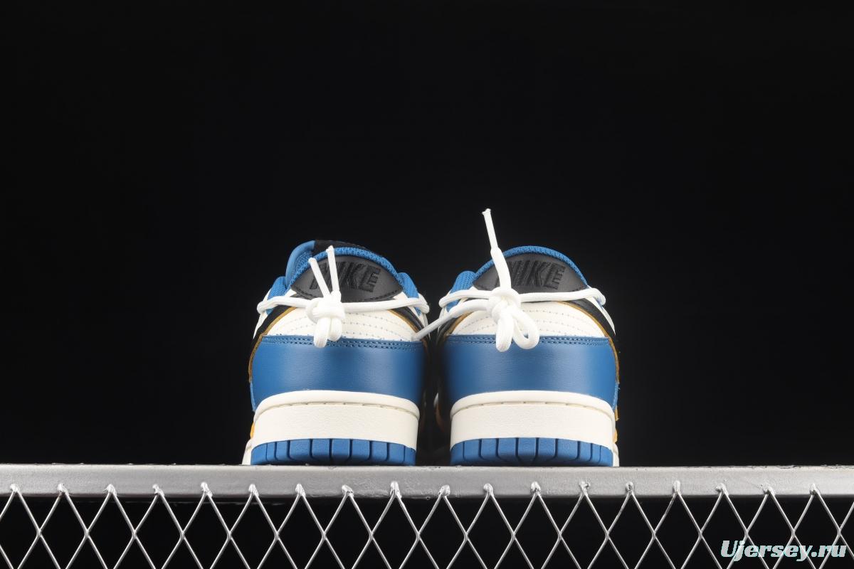 NIKE SB DUNK Low white, black and blue dunk series low side leisure sports skateboard shoes DD1391-001