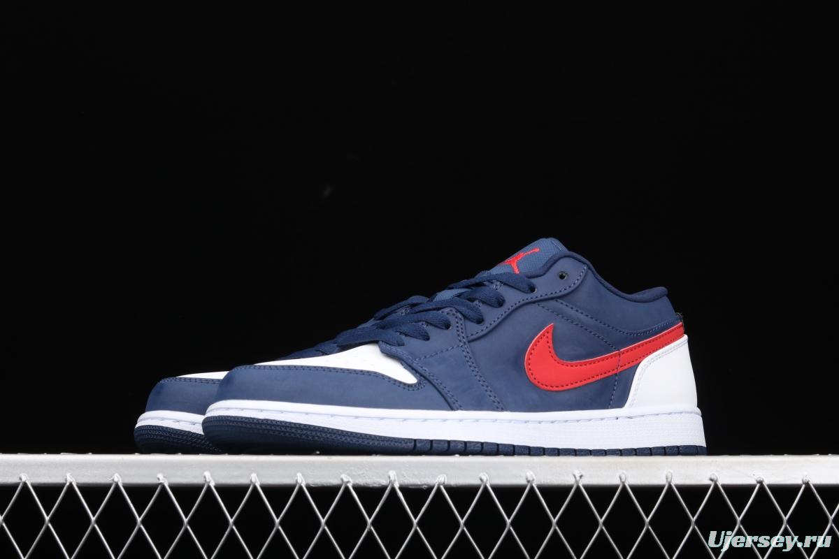 Air Jordan 1 Low Patriot Blue Red low Gang Culture Leisure Sports Board shoes CZ8454-400