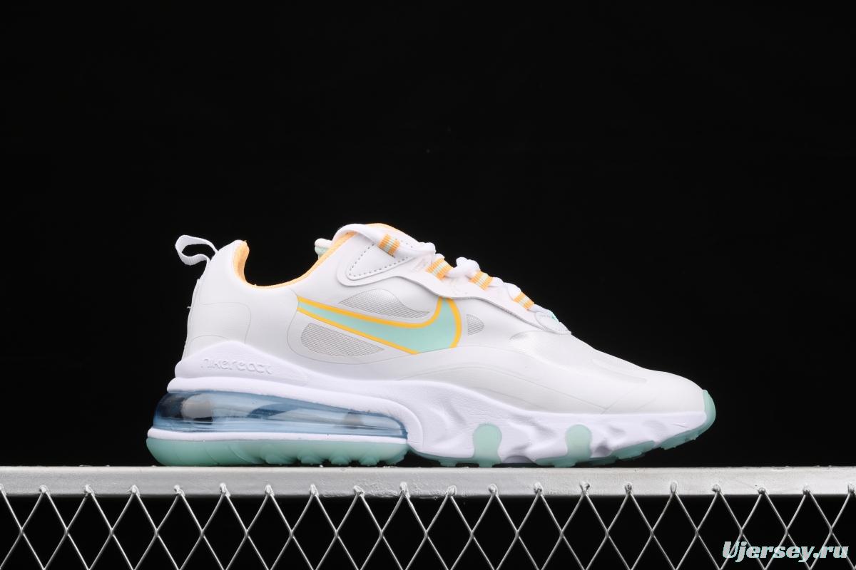 NIKE Air Max 270React new high frequency mesh hollowed-out half-palm air cushion running shoes DJ3027-100