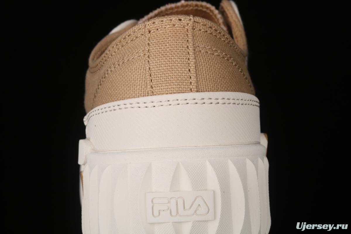 FILA 2021 new thick bottom biscuit small white shoes F12W124342FLT