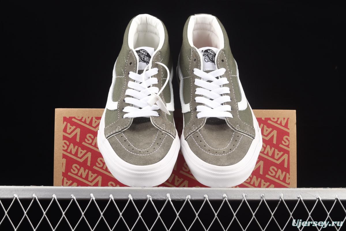 Vans SK8-Mid Reissue Vance squirrel green Zhongbang casual shoes VN0A391F2BM