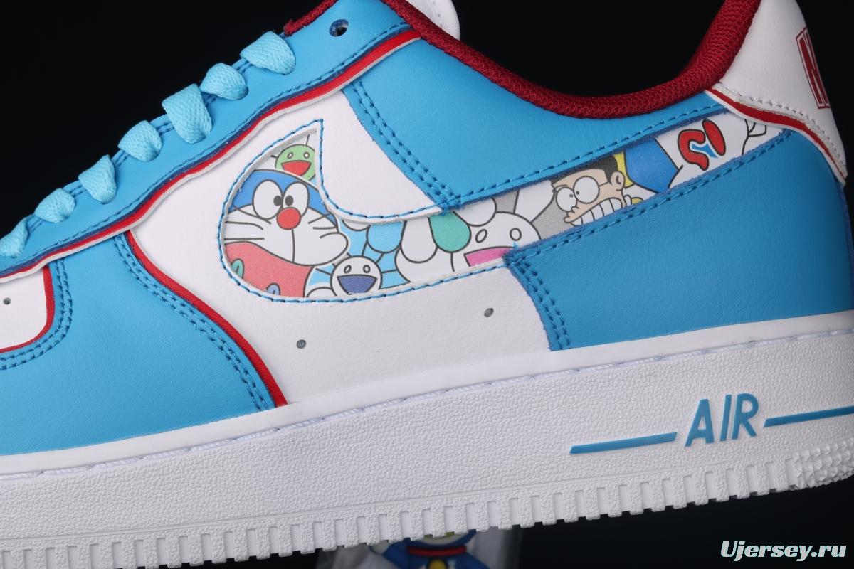 NIKE Air Force 11607 Doraemon robot cat-themed low-top casual board shoes BQ8988-106