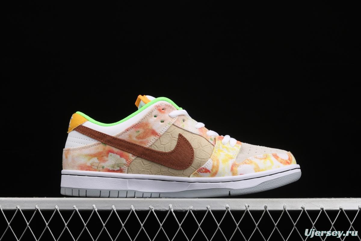 NIKE SB DUNK Low CNY joint style Chinese mandarin duck tie-dyed low-top skateboard shoes CV1628-800