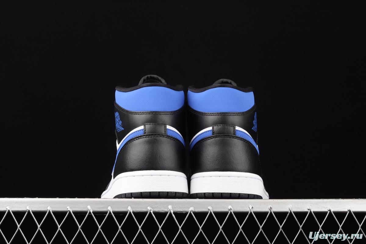 Air Jordan 1 Mid Royal Blue Zhongbang Basketball shoes 554724-140