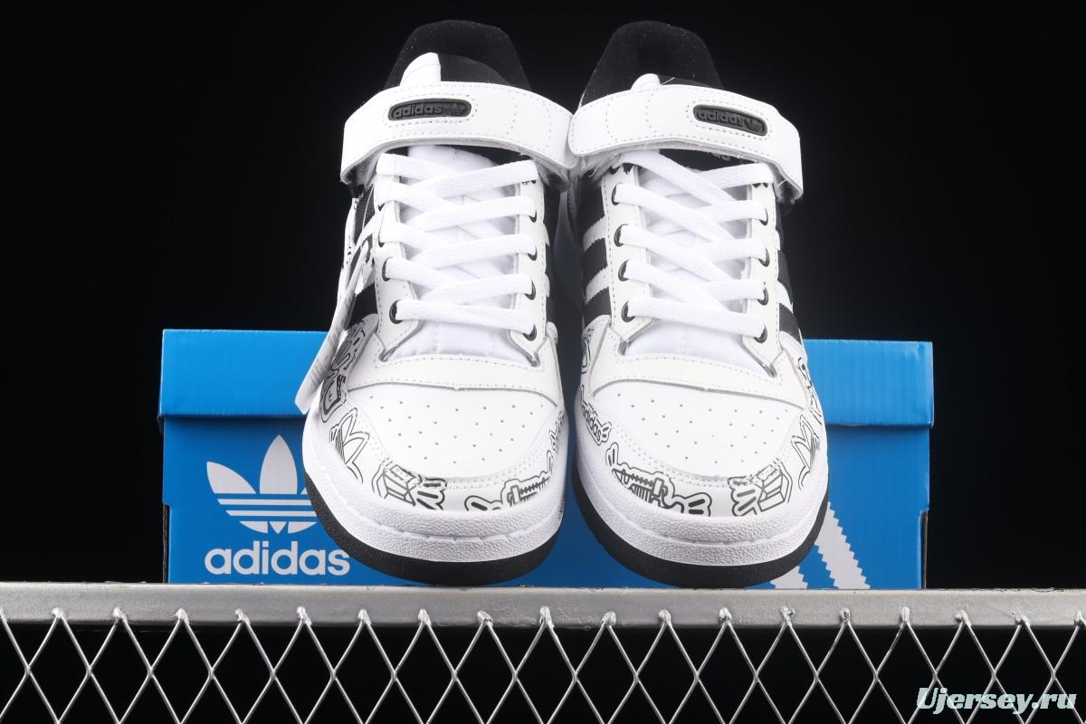 Adidas Forum 84 Low GW4921 popular single classic vintage basketball shoes
