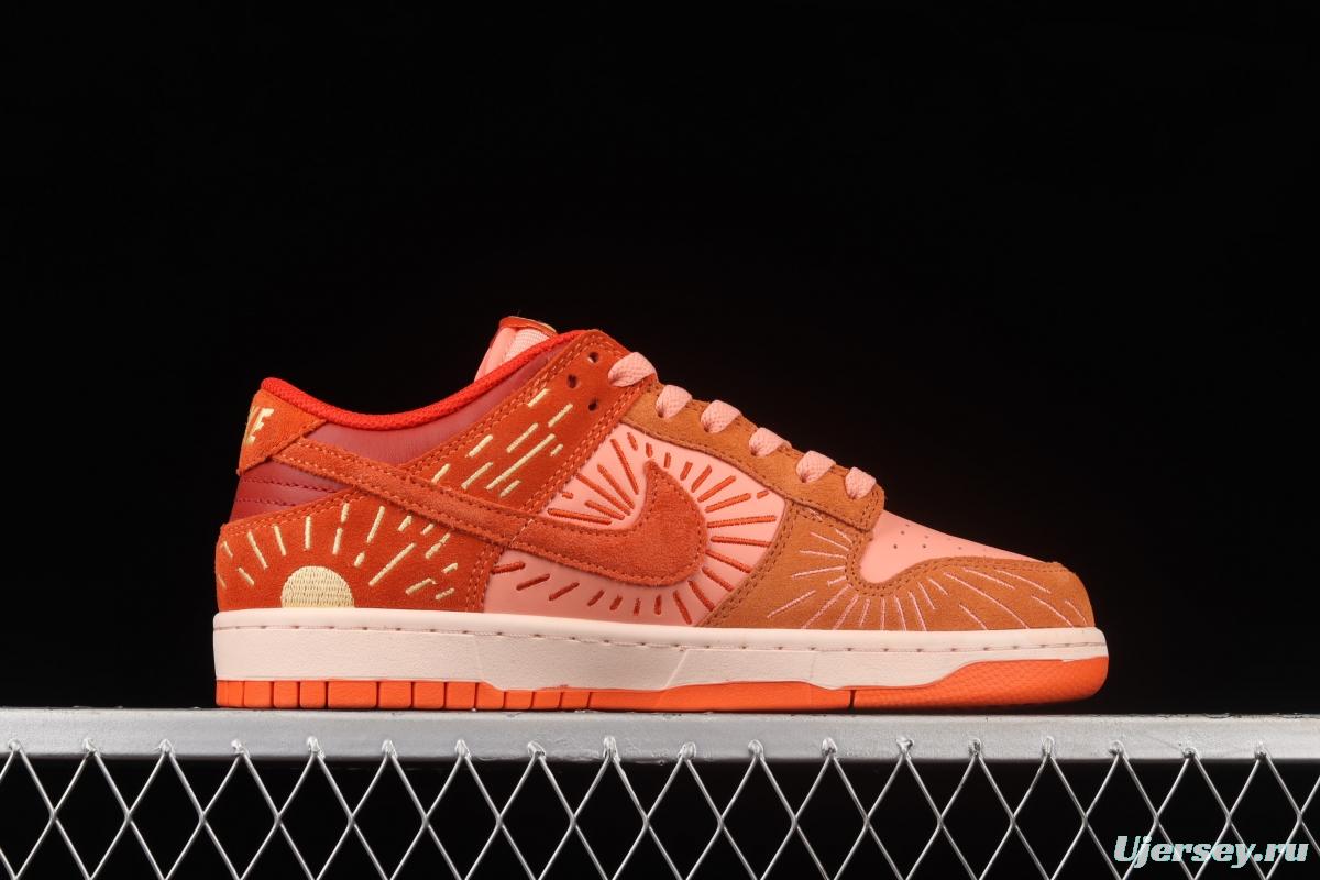 NIKE DUNK Low NH Orange-Crimson sunflower retro low-top leisure sports skateboard shoes DO6723-800