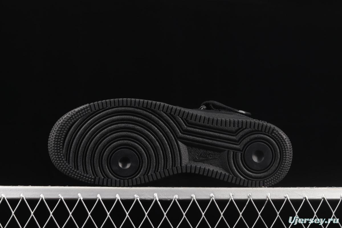 NIKE Air Force 1y07 Low Zhongbang all-black casual board shoes CW2289-001