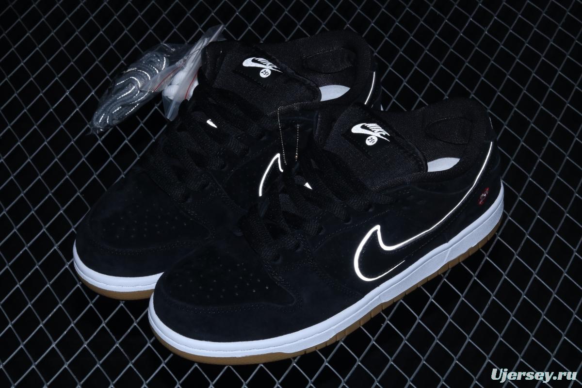 NIKE SB DUNK Low Prm SB buckle rebound fashion casual board shoes 313170-019