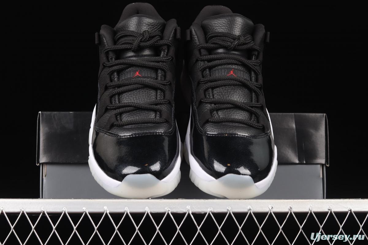 Air Jordan 11 Retro Low 72-10 1 low-help big devil sports culture basketball shoes AV2187-001