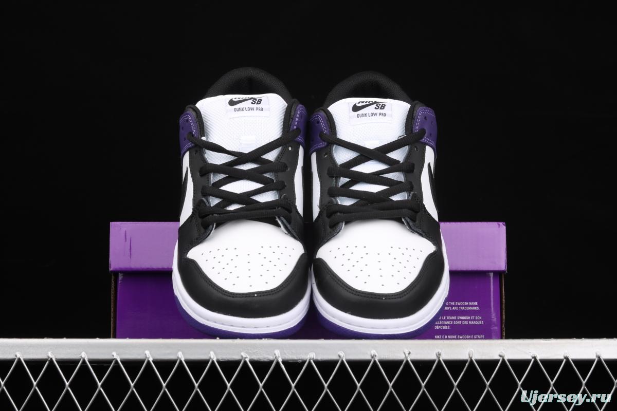 NIKE SB DUNK Low Court Purple black and purple North Carolina low-top leisure sports skateboard shoes BQ6817-500