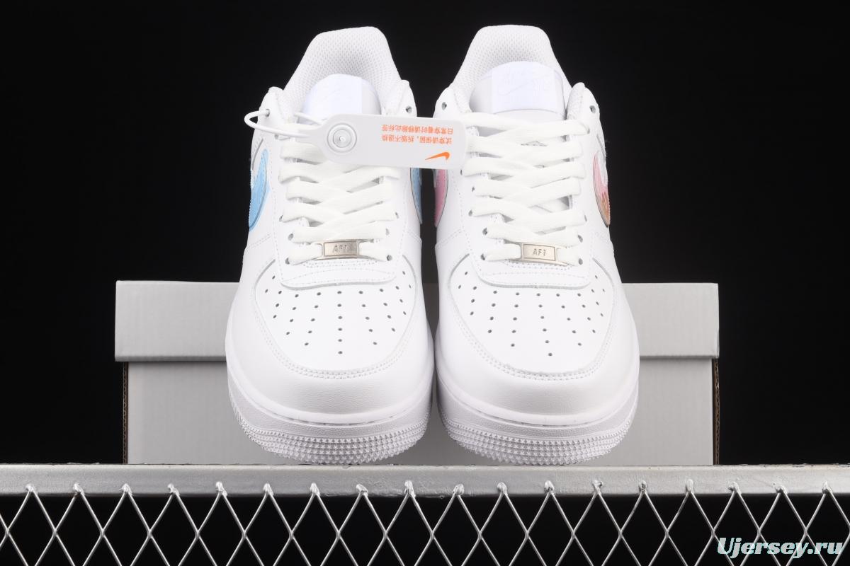 NIKE Air Force 12007 Valentine's day Valentine's Day mandarin duck hook low-end leisure sports board shoes CW2288-111,