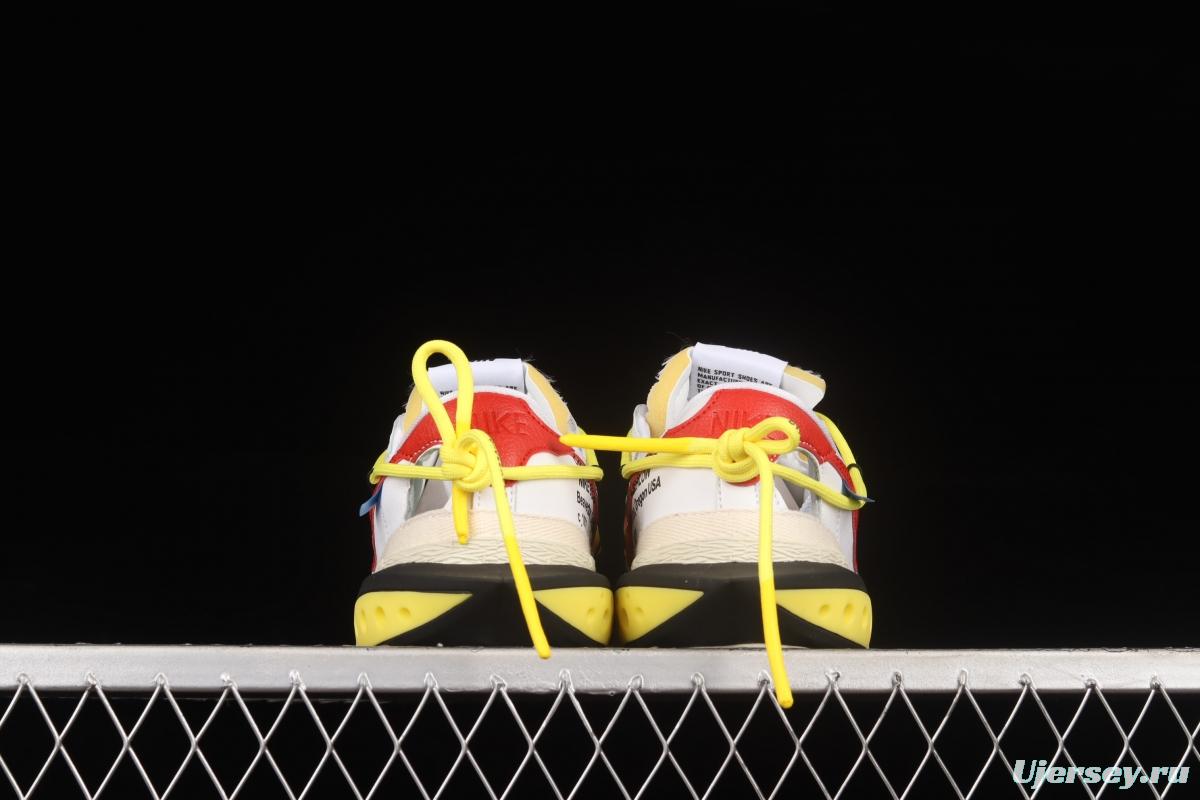 OFF-White x NIKE Blazer Low co-branded deconstruction style trailblazer low upper shoes DH7863-100