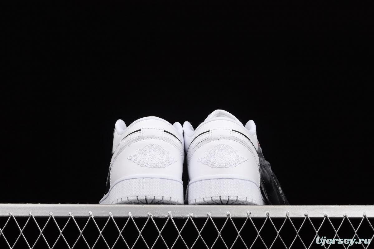 Air Jordan 1 Low black and white panda low-side culture leisure sports shoes DC0774-100