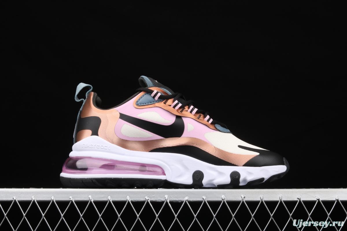 NIKE Air Max 270React new high-frequency mesh function half-palm air cushion running shoes CT1833-100