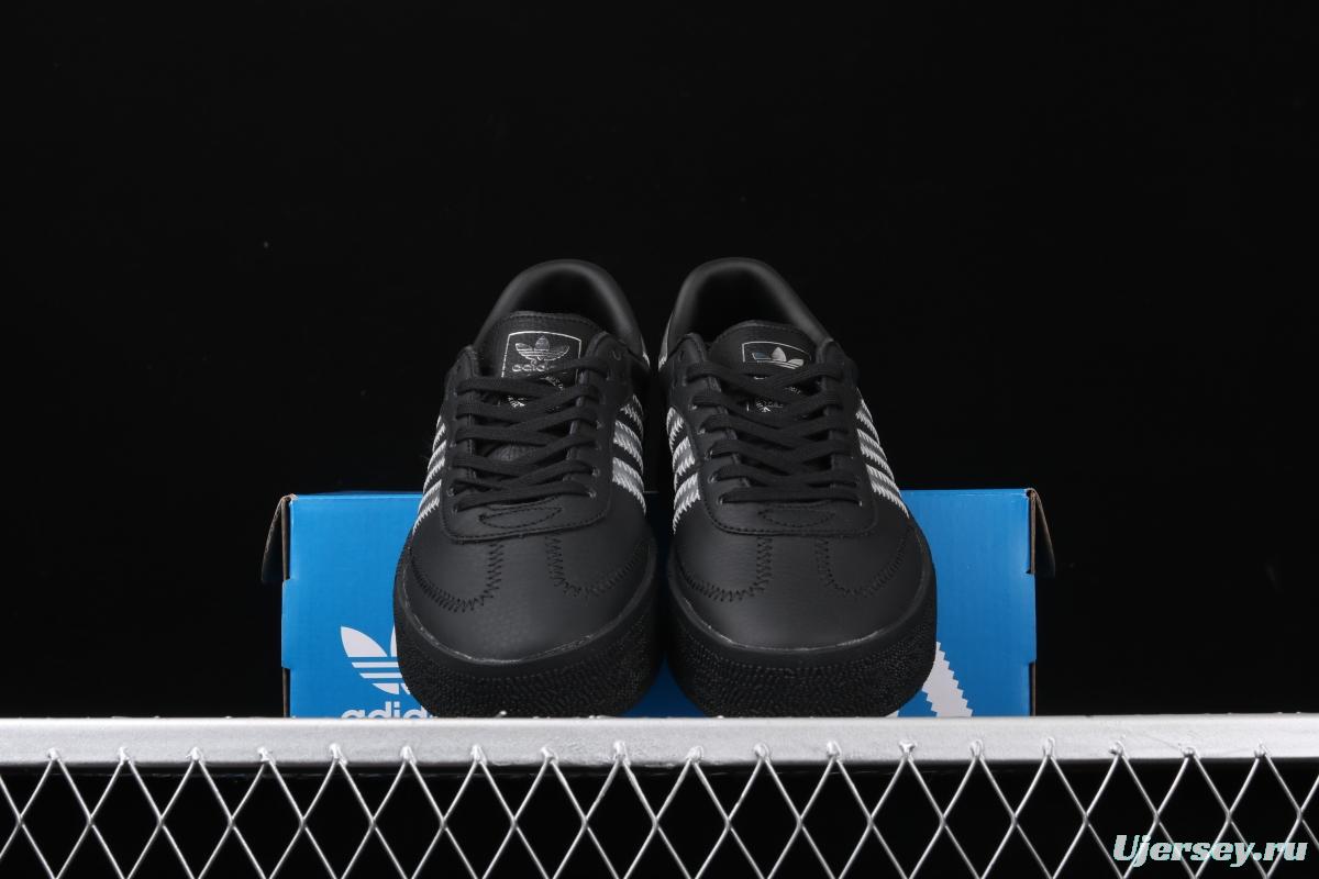 Adidas Sambarose EE4682 clover retro black silver thick-soled high board shoes