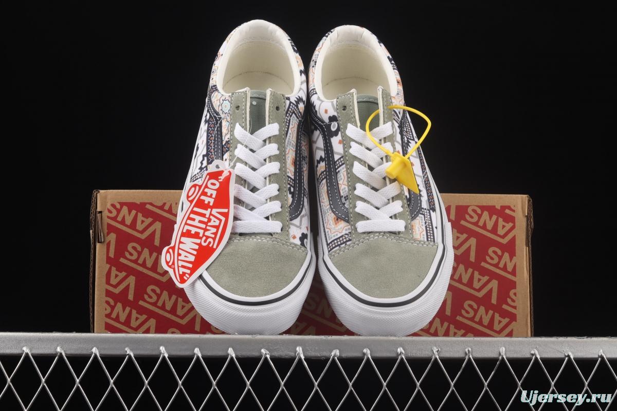 Vans Style 36 Moroccan style theme series high top leisure sports board shoes VN0A54F6688