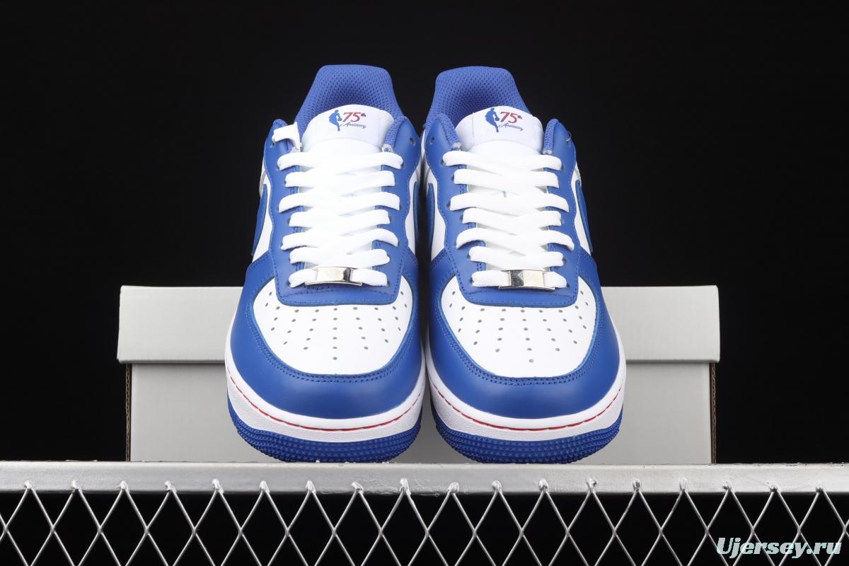 NIKE Air Force 1y07 Brooklyn Nets Brandy color matching low-top sports leisure board shoes 315122-141,