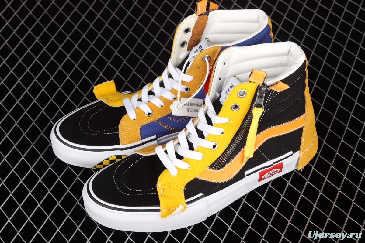 Vans SK8-Hi Reissue Ca Vance deconstructs and splices VN0A3WM15FG of high-top vulcanized shoes