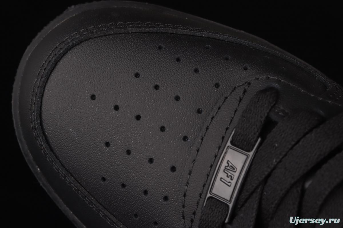 NIKE Air Force 1y07 Low Zhongbang all-black casual board shoes CW2289-001