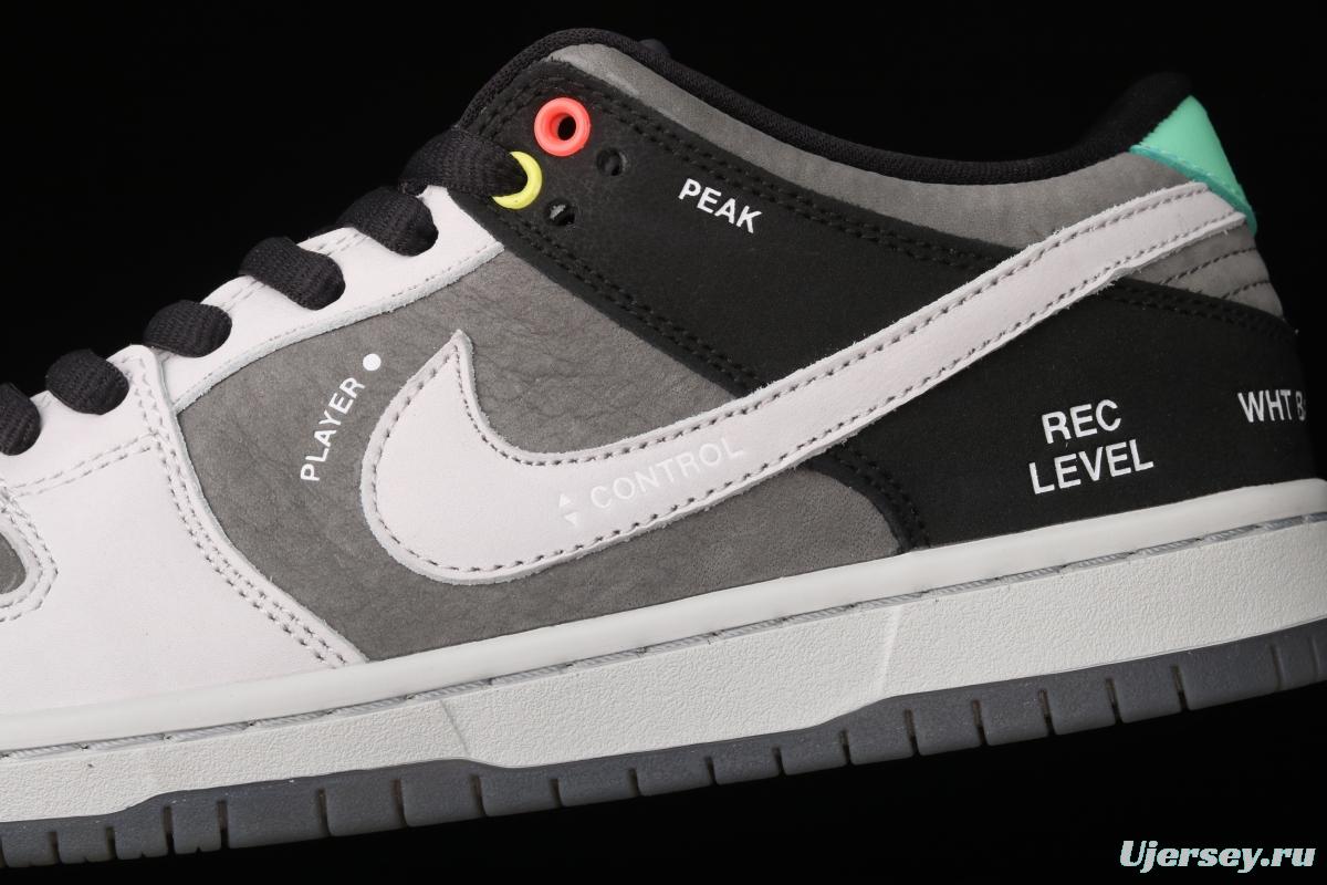 NIKE DUNK SB Low Pro ISO camera jointly named black and gray dunk series retro leisure sports skateboard shoes CV1659-001