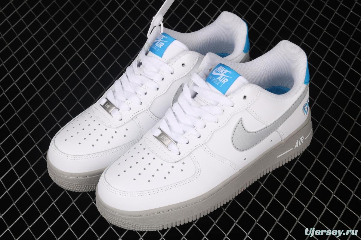 NIKE Air Force 1 Low NBA Flying Man Carter personal PE White Lake Blue 3M reflective low-top casual board shoes CK5433-200