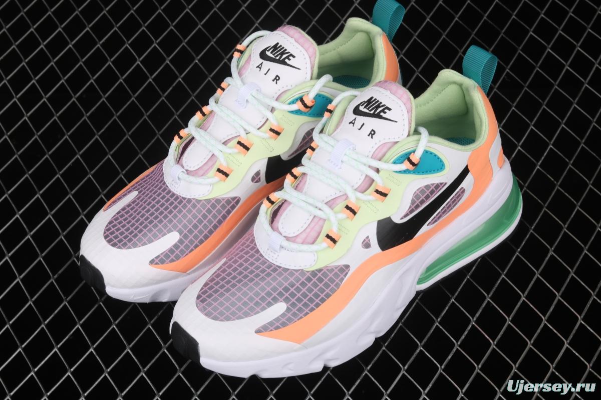 NIKE Air Max 270React new high frequency mesh hollowing out function half palm air cushion running shoes CJ0620-600