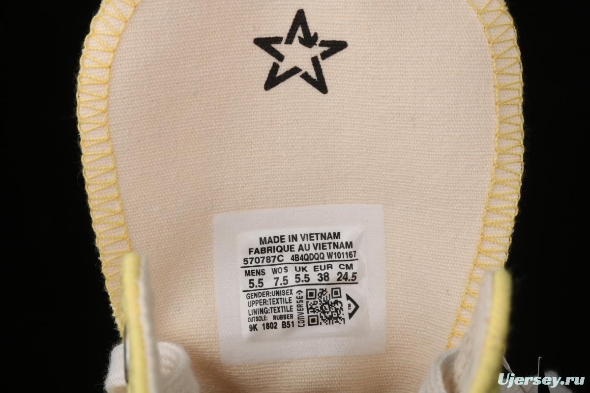 Converse Chuck 1970 spring garden structure wind high upper board shoes 570787C