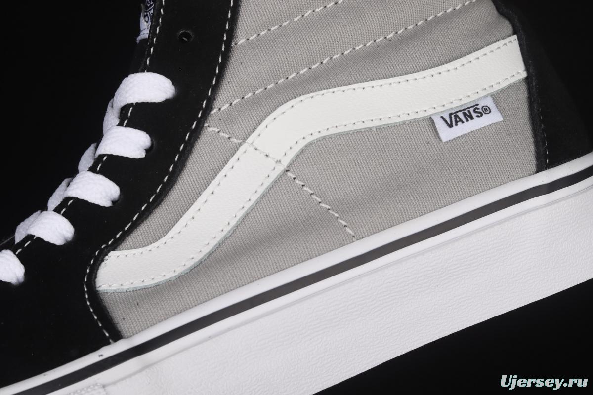 Vans Sk8-Hi black and gray color high-top casual board shoes VN0A45JD2LB