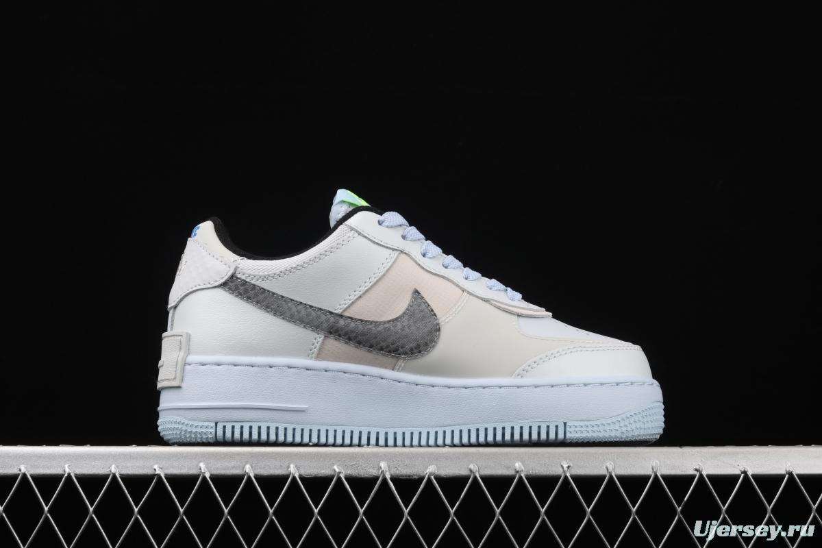 NIKE Air Force 1 ShAdidasow light weight heightened low-top 100-board shoes CV3027-001