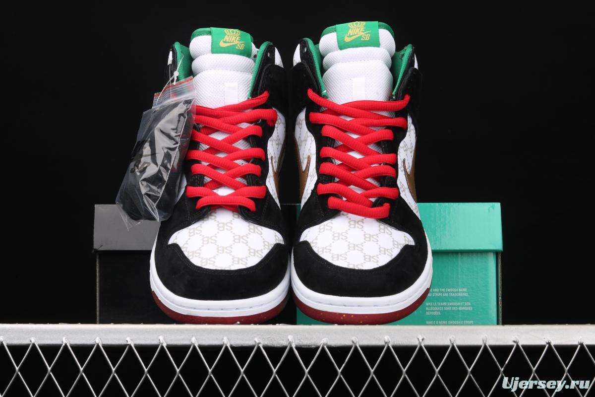 NIKE SB DUNK High Premium joint style SB buckle rebound fashion casual board shoes 313171-170