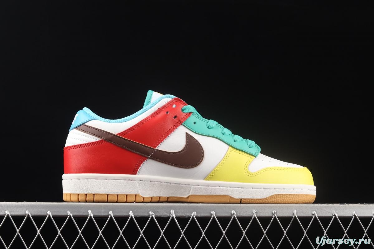 NIKE DUNK Low SE Free.99 asymmetrical mandarin duck SB buckle rebound fashion casual board shoes CZ2496-100