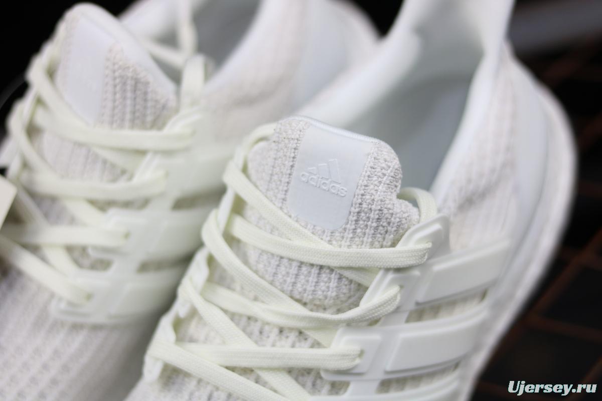 Adidas Ultra Boost 4.0BB6168 fourth generation knitted striped pure white UB