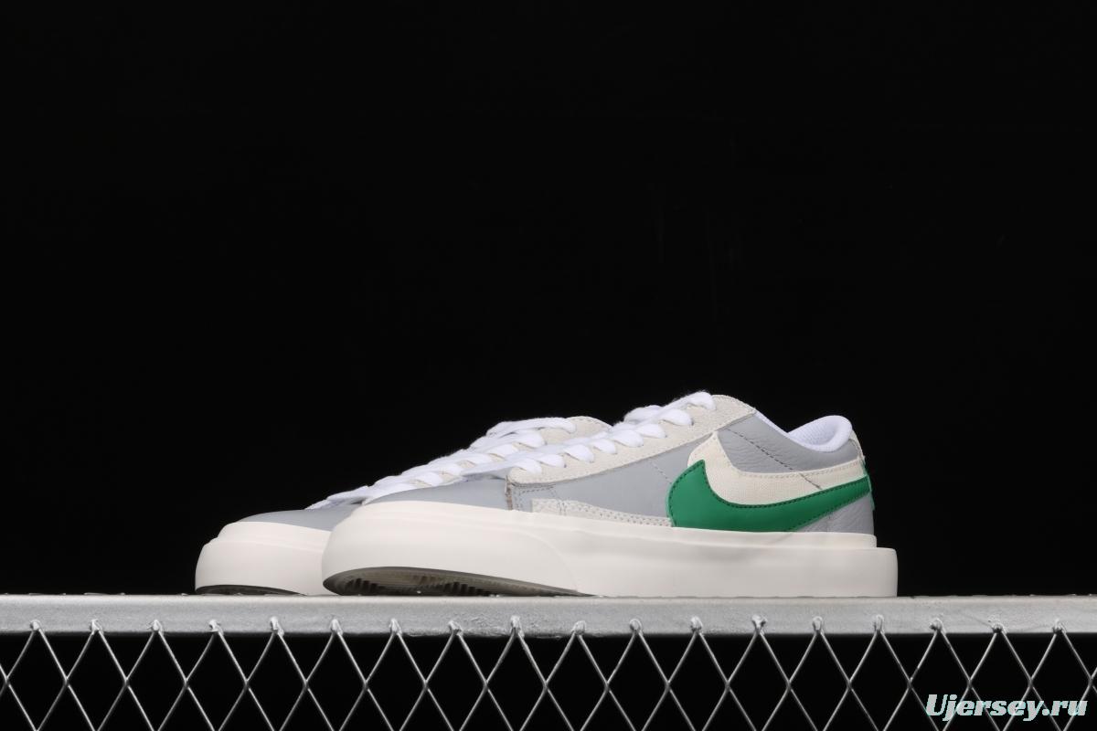 Sacai x NIKE Blazer Low co-branded trailblazer deconstructing board shoes BV0076-403