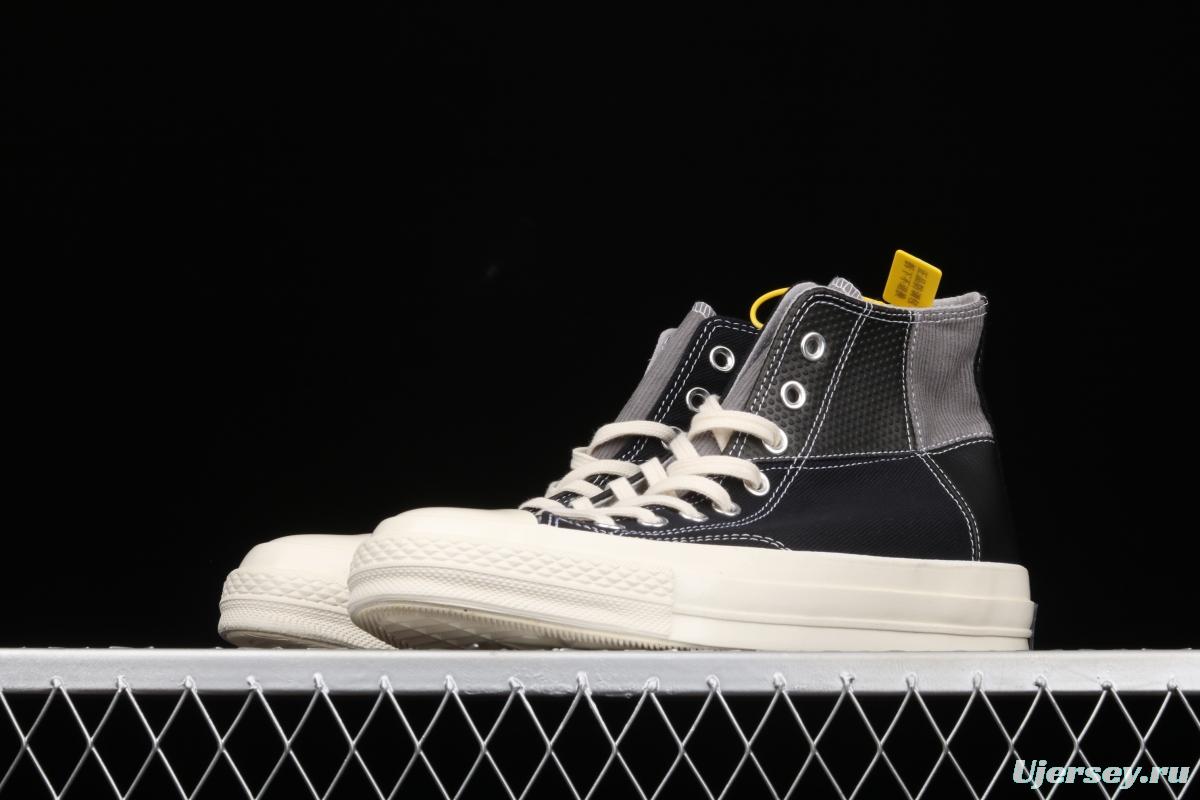 Converse Chuck 70 Converse limited mixed material splicing high-top casual board shoes 163220C