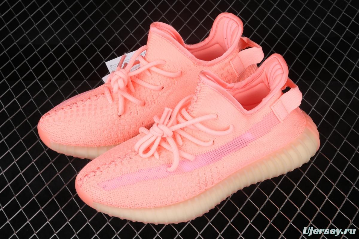 Adidas Yeezy 350 Boost V2 EG5294 Darth Coconut 350 second generation silver powder hollowed-out rose color matching