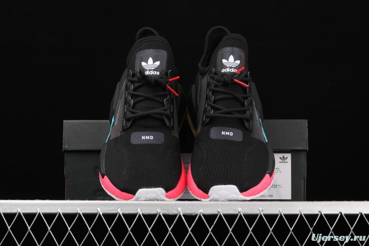 Adidas NMD R1 Boost V2 FY1182 second generation elastic knitted surface popcorn running shoes