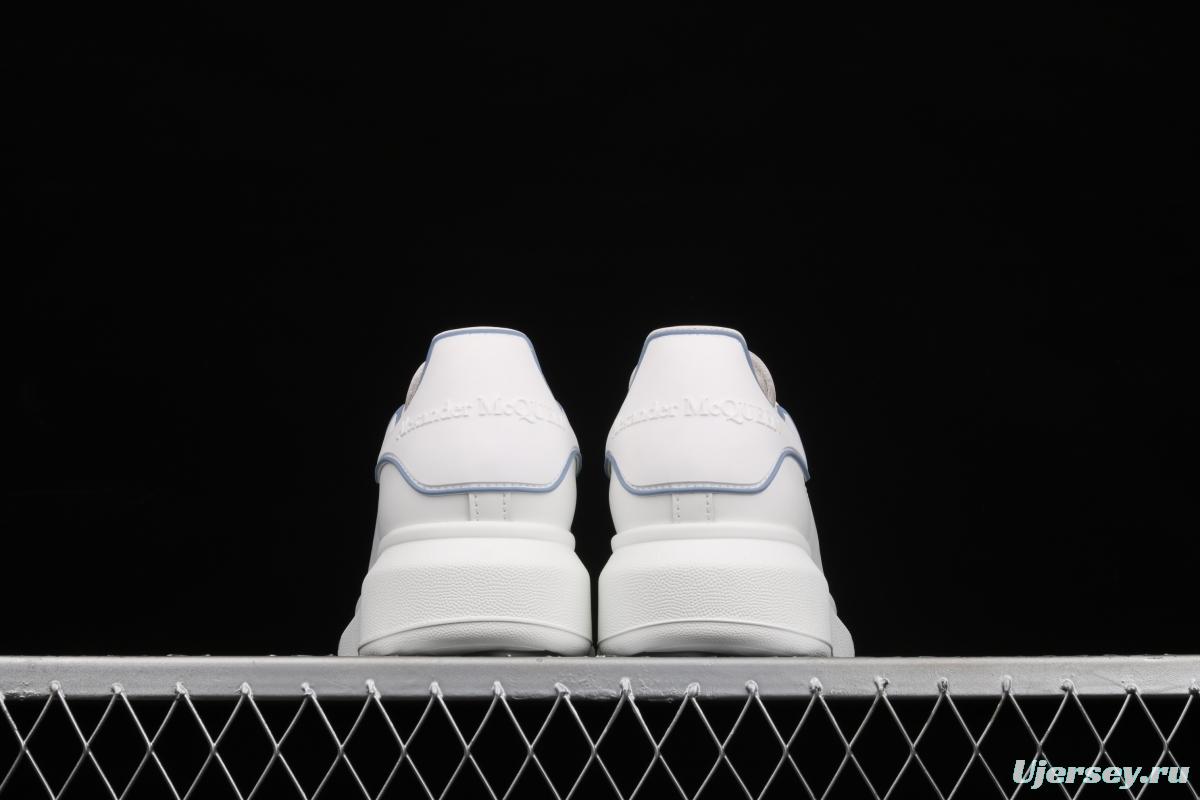 Alexander McQueen white and blue gel drop