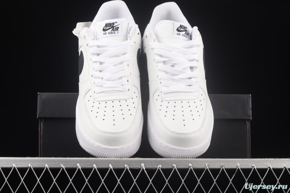 NIKE Air Force 1o07 Low AN20 classic white and black low-top casual board shoes CT2302-100