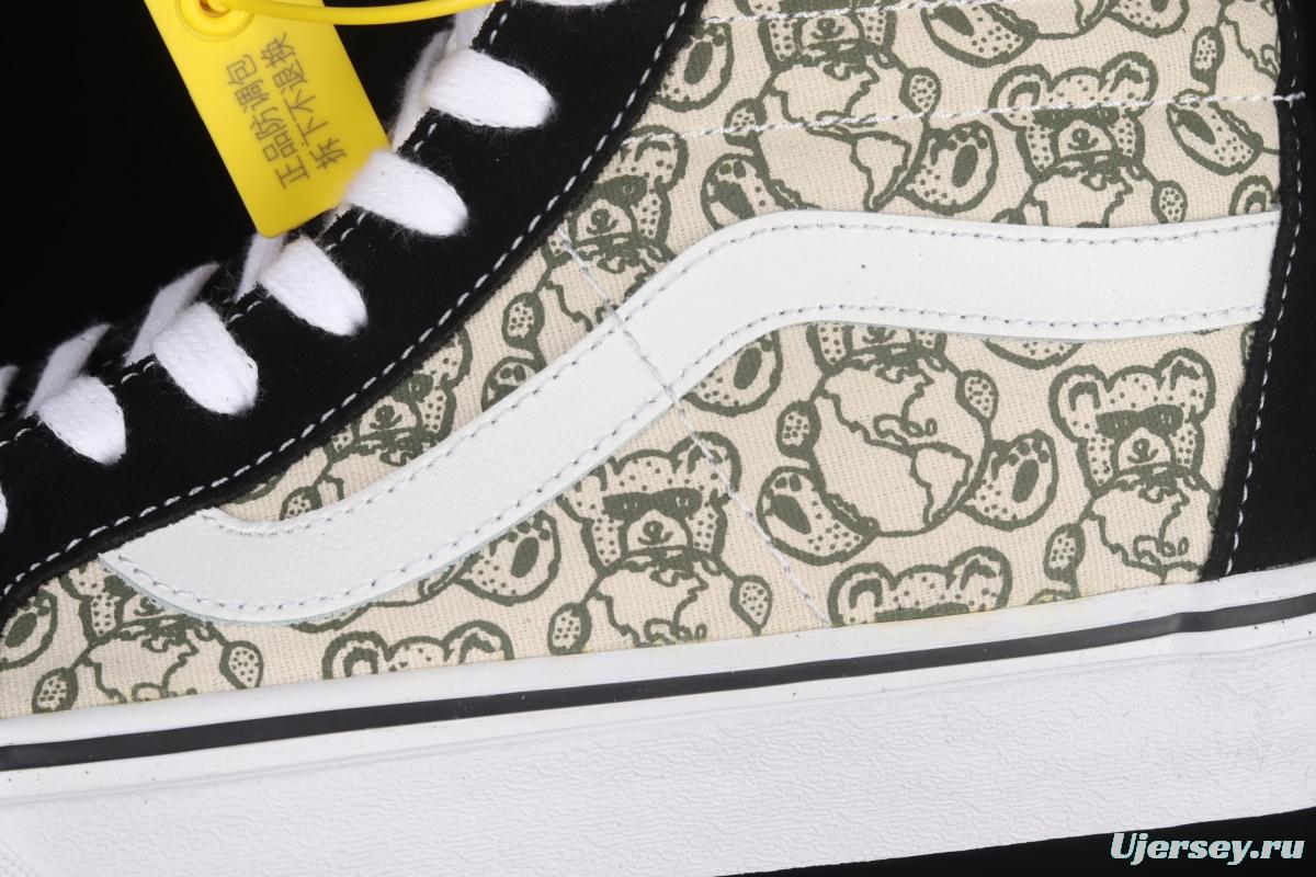 Vans Sk8-Hi Vance Bear Biscuit High Top Leisure Board shoes VN0A4BV8BCM