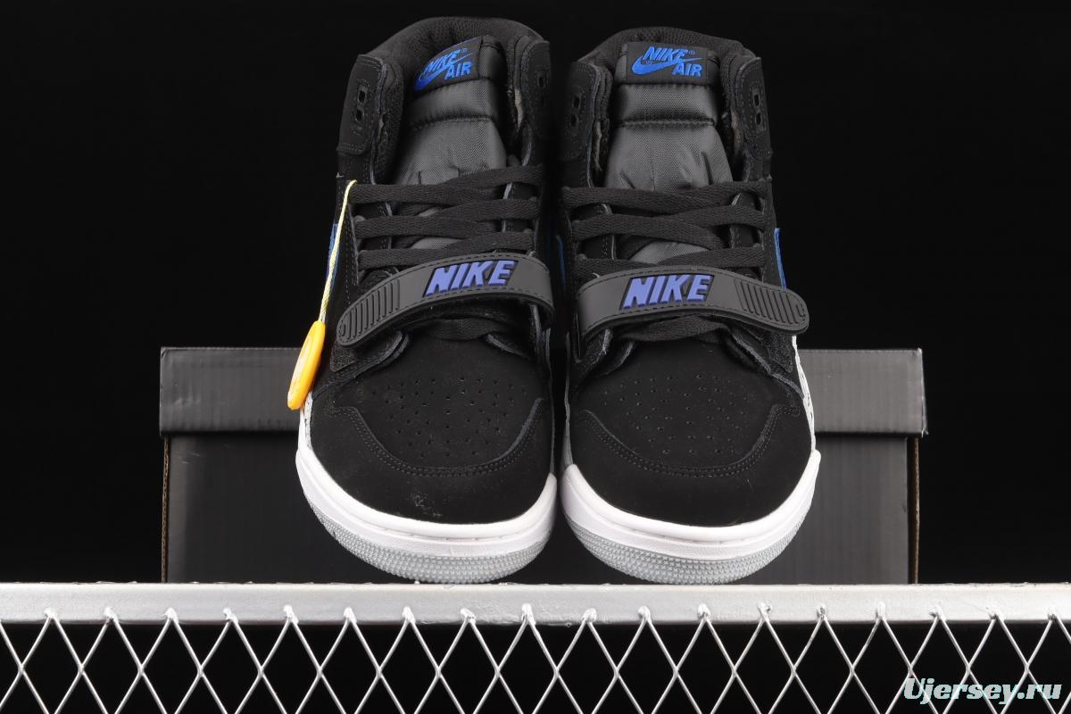 Jordan Legacy 312 black and blue color Velcro three-in-one board shoes AV3922-048