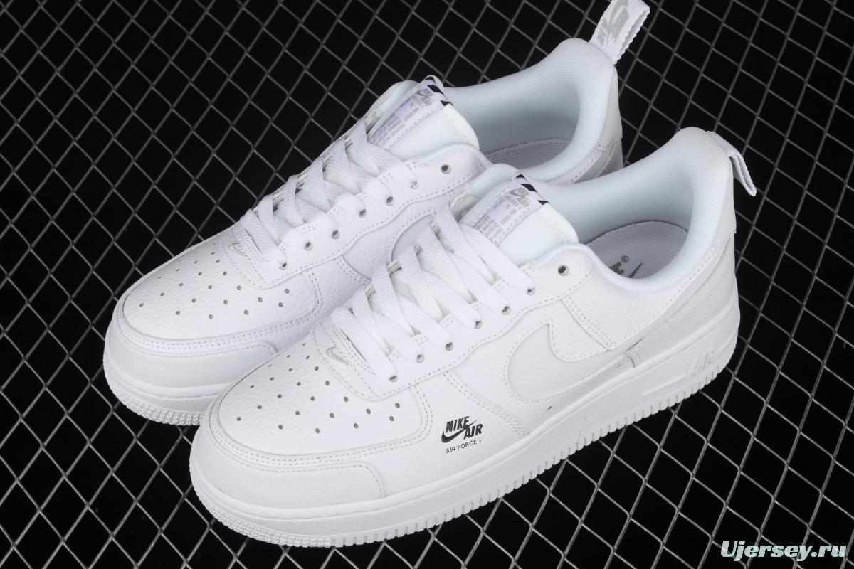 NIKE Air Force 1 Premium ShAdidasow Grey side Logo3M reflective low upper shoes CV3039-100