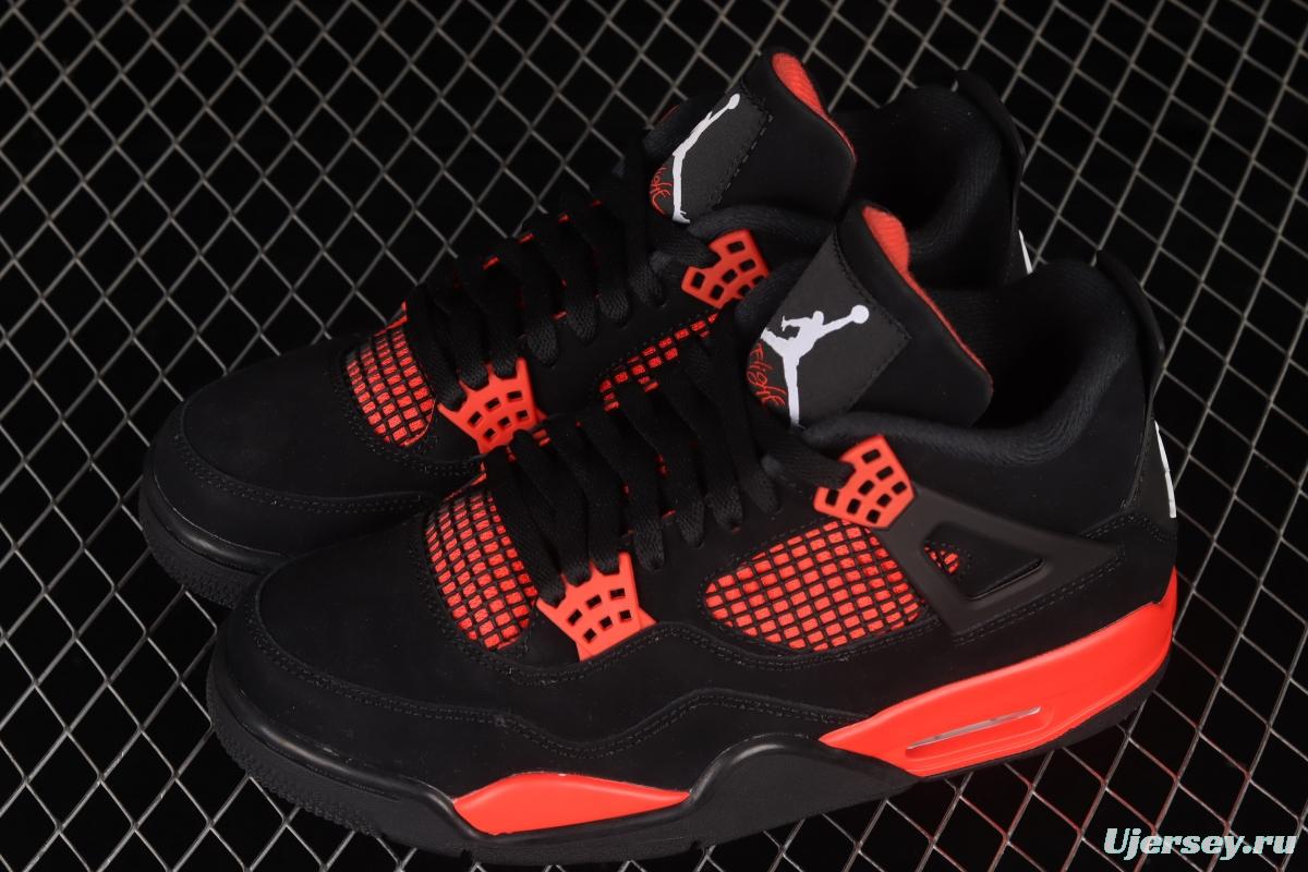 Air Jordan 4 Retro University Blue New Black and Red retro Leisure Sports Culture Basketball shoes CT8527-016