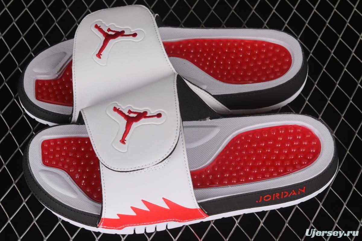 Air Jordan Hydro V Retro Flying Man Velcro Slippers 555501-101
