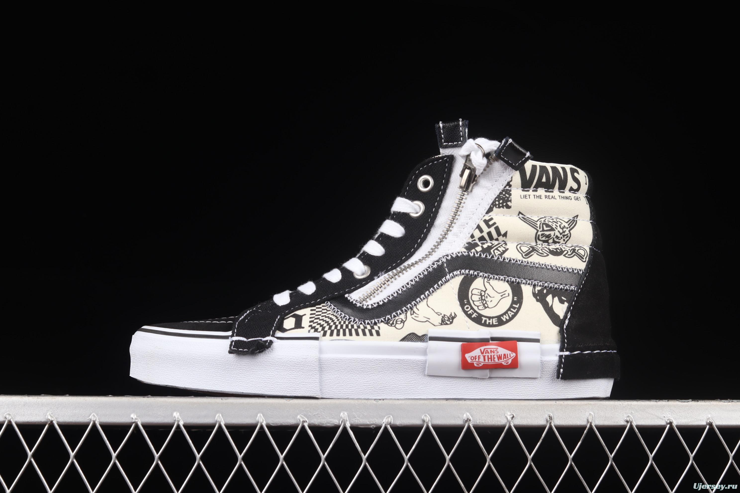 Vans Vault Sk8-Hi Reissue Ca deconstructionism high-top canvas vulcanized shoes VN0A3WM16HJ