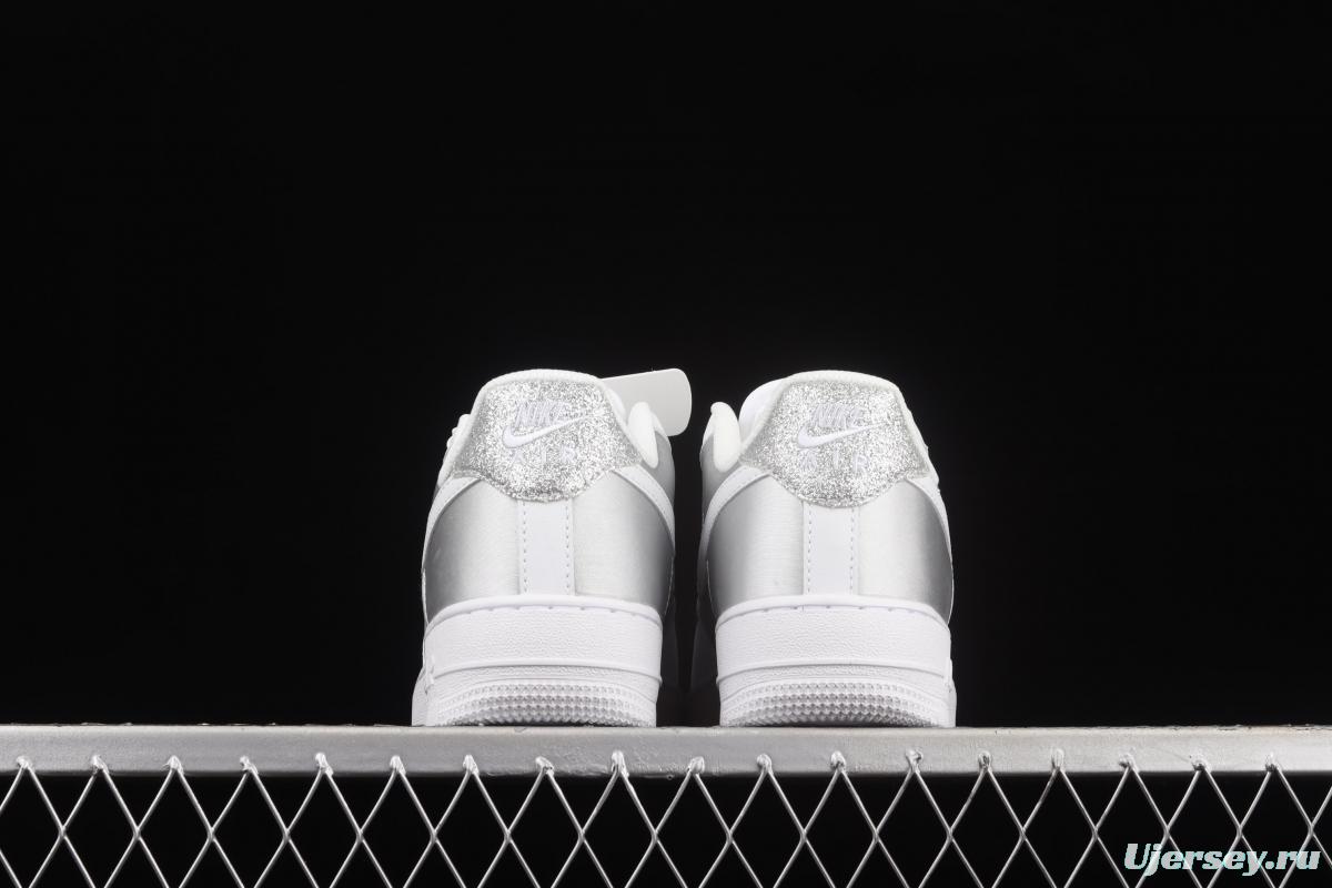 NIKE Air Force 1' 07 Lx silver color matching low upper shoes DD6629-100