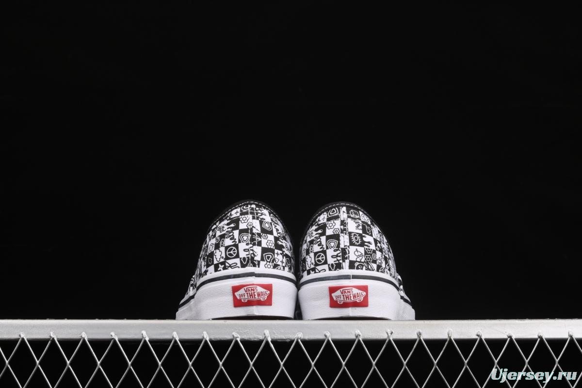 Vans Authentic black and white graffiti printing VN0A2Z518G